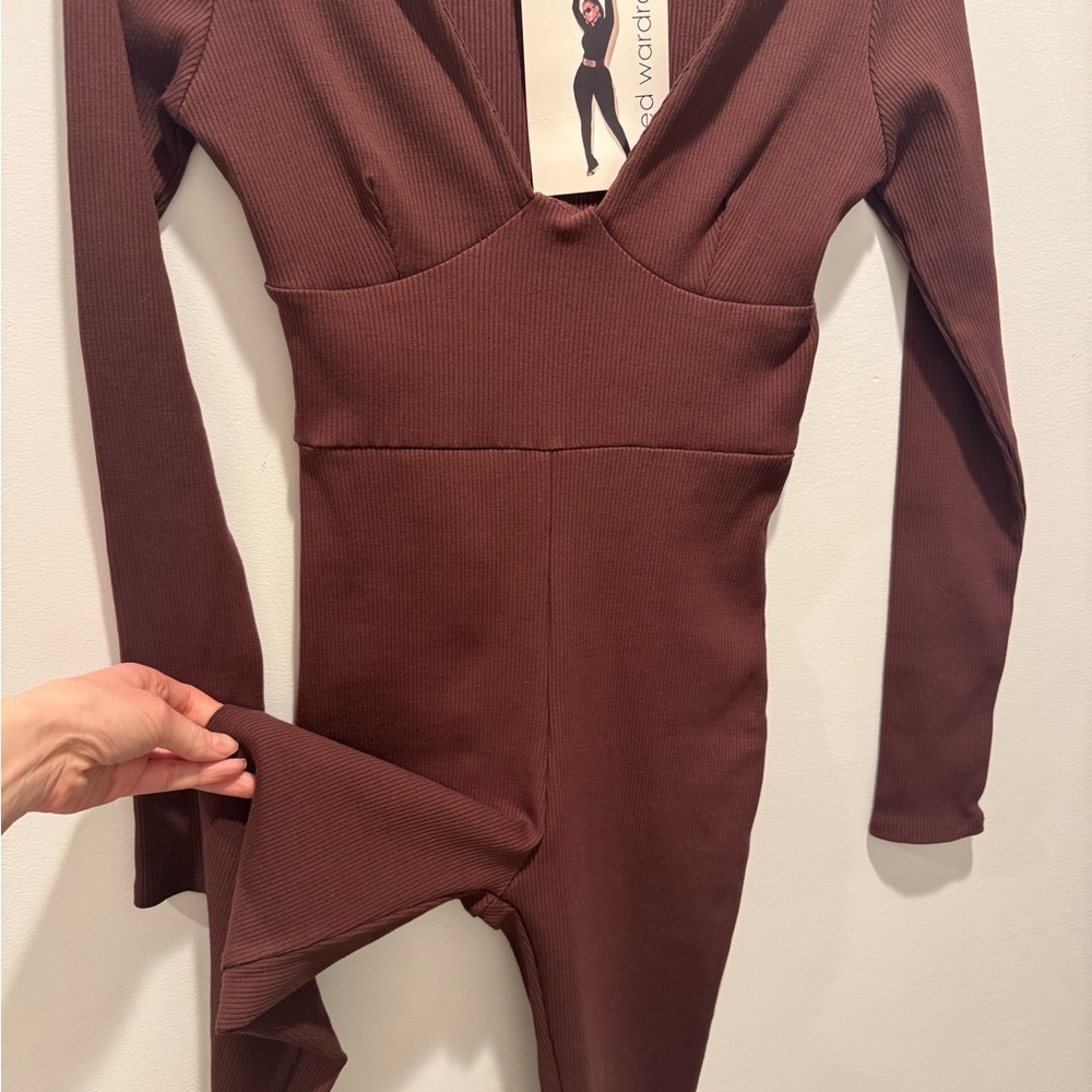 Naked Wardrobe "The Snatched Up" Bustier Jumpsuit - Picture 3 of 6